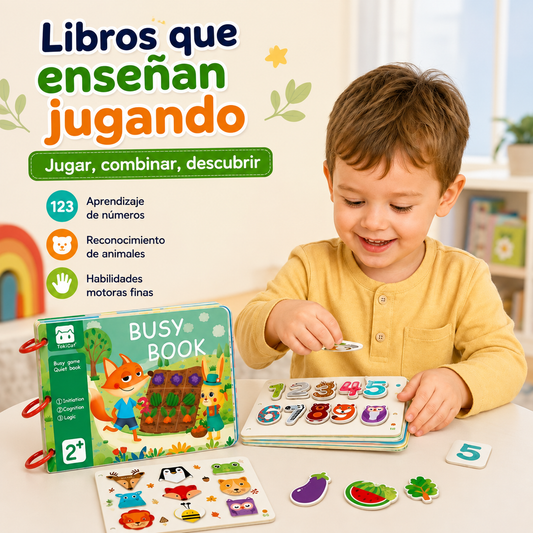Libro Interactivo de Aprendizaje 15 en 1 🦊