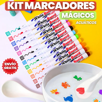 Kit Marcadores Con Tinta Flotante Para Niños