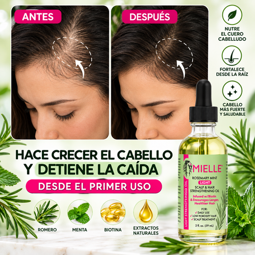 Mielle Rosemary Mint – Aceite Fortalecedor para el Cabello
