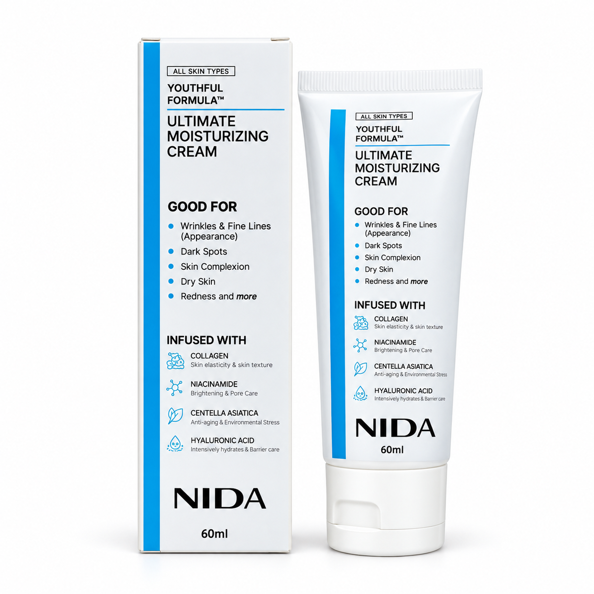 NIDA Youthful Formula – Crema para Arrugas y Manchas 60ml