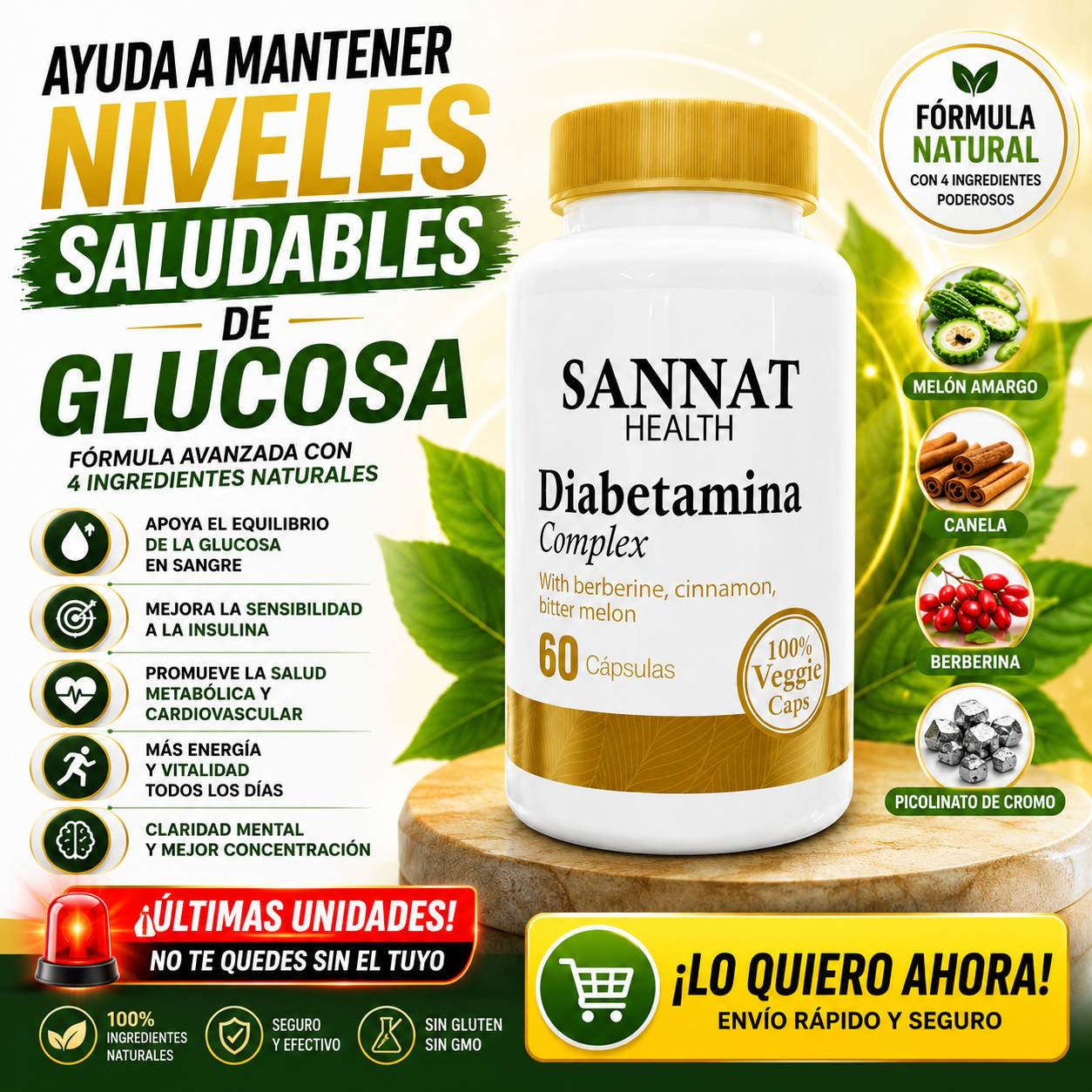 Diabetamina Complex Sannat 60 cps