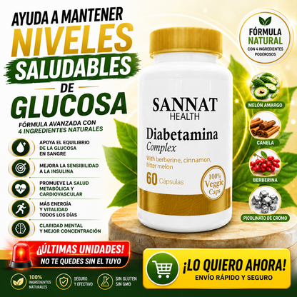 Diabetamina Complex Sannat 60 cps