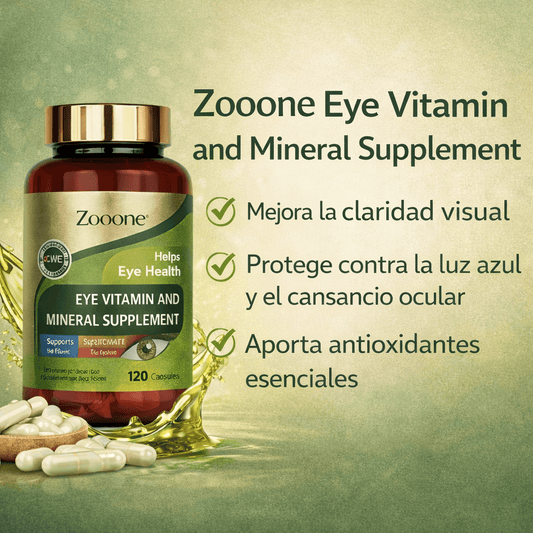 Zooone Vitaminas Oculares para el Bienestar y Cuidado Visual Diario 120 caps