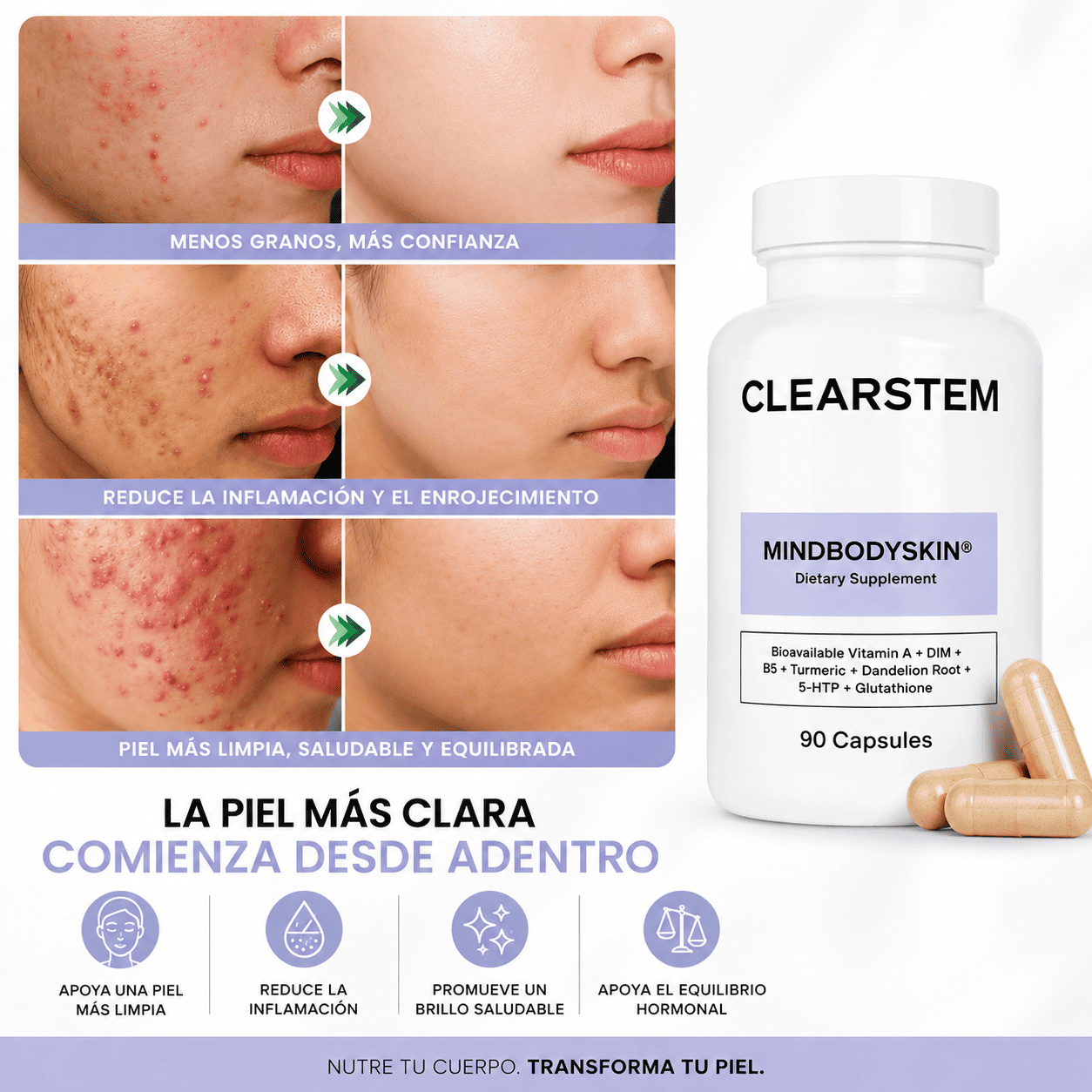 CLEARSTEM MindBodySkin 90 caps