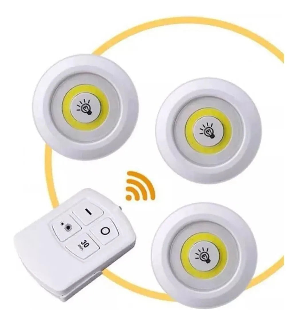 Set de 3 Luces LED Con Control